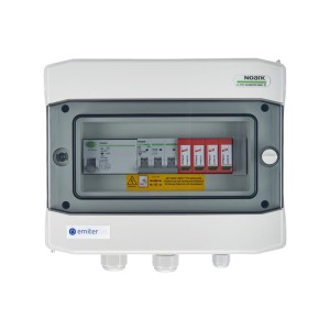 Rozdzielnica AC IP65 z ogranicznikiem przepięć AC Dehn typ 2, 10A 3-F, RCD typ A 40A/300mA | EM-296_AC