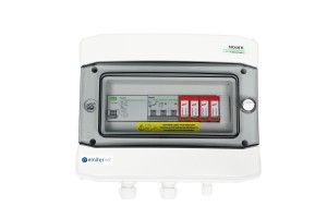 Rozdzielnica AC IP65 z ogranicznikiem przepięć AC Dehn typ 2, 16A 3-F, RCD typ A 40A/300mA | EM-268_AC