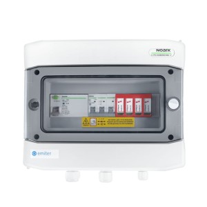 Rozdzielnica AC IP65 z ogranicznikiem przepięć AC Dehn typ 2, 32A 3-F, RCD typ A 40A/300mA | EM-299_AC