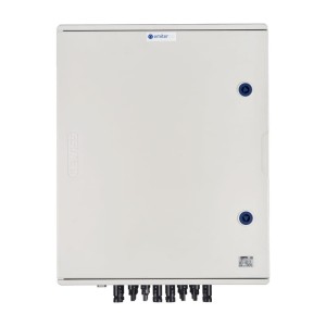 Rozdzielnica DCAC IP66 z ogranicznikiem przepięć DC Dehn 1000V typu 1+2, 6 x MPPT | ogr. AC Dehn typ 1+2, 100A 3-F, FR 100A, syg. faz + gniazdko | EM-1096_DCAC