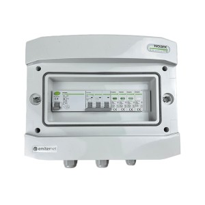 Rozdzielnica AC IP65 z ogranicznikiem przepięć AC Noark typ 1+2, 32A 3-F, RCD typ A 40A/300mA | EM-357N_AC
