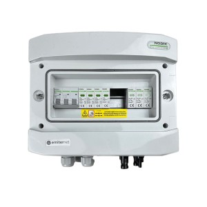 Rozdzielnica DCAC IP65 z ogranicznikiem przepięć DC Noark 1000V typu 2, 1 x MPPT | ogr. AC Noark typ 2, 25A 3-F | EM-105N_DCAC
