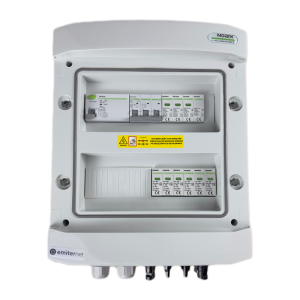 Rozdzielnica DCAC IP65 z ogranicznikiem przepięć DC Noark 1000V typu 2, 2 x MPPT | ogr. AC Noark typ 2, 25A 3-F, RCD 40A/300mA | EM-1346N_DCAC