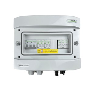 Rozdzielnica DCAC IP65 z ogranicznikiem przepięć DC Noark 1000V typu 2, 1 x MPPT | ogr. AC Noark typ 2, 20A 3-F | EM-41N_DCAC