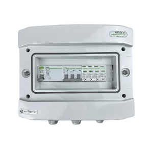 Rozdzielnica AC IP65 z ogranicznikiem przepięć AC Noark typ 2, 32A 3-F, RCD typ A 40A/300mA | EM-299N_AC