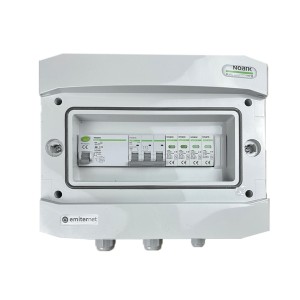 Rozdzielnica AC IP65 z ogranicznikiem przepięć AC Noark typ 2, 25A 3-F, RCD typ A 40A/300mA | EM-276N_AC