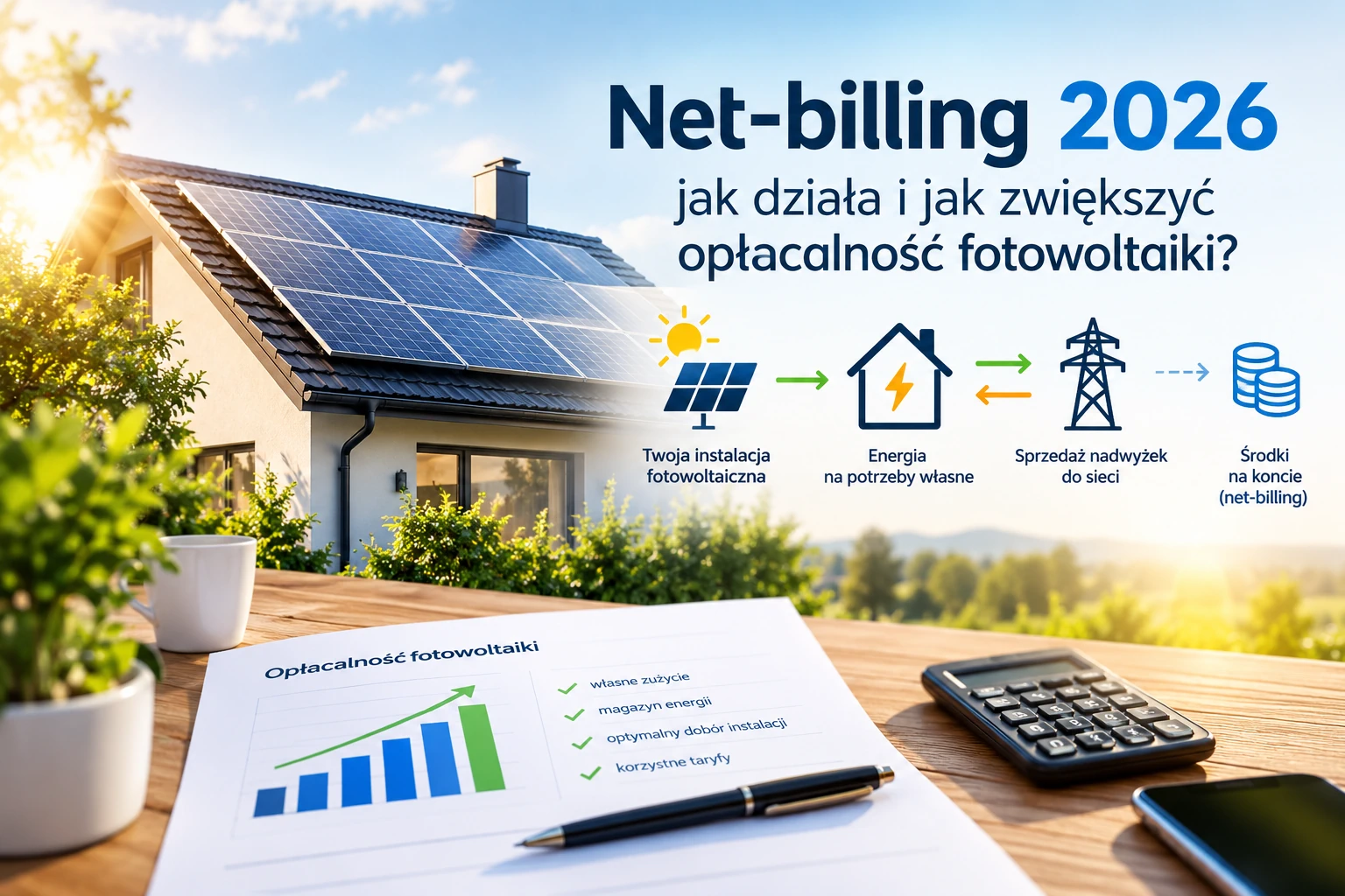 Net-billing 2026 – jak działa i jak zwiększyć opłacalność fotowoltaiki?