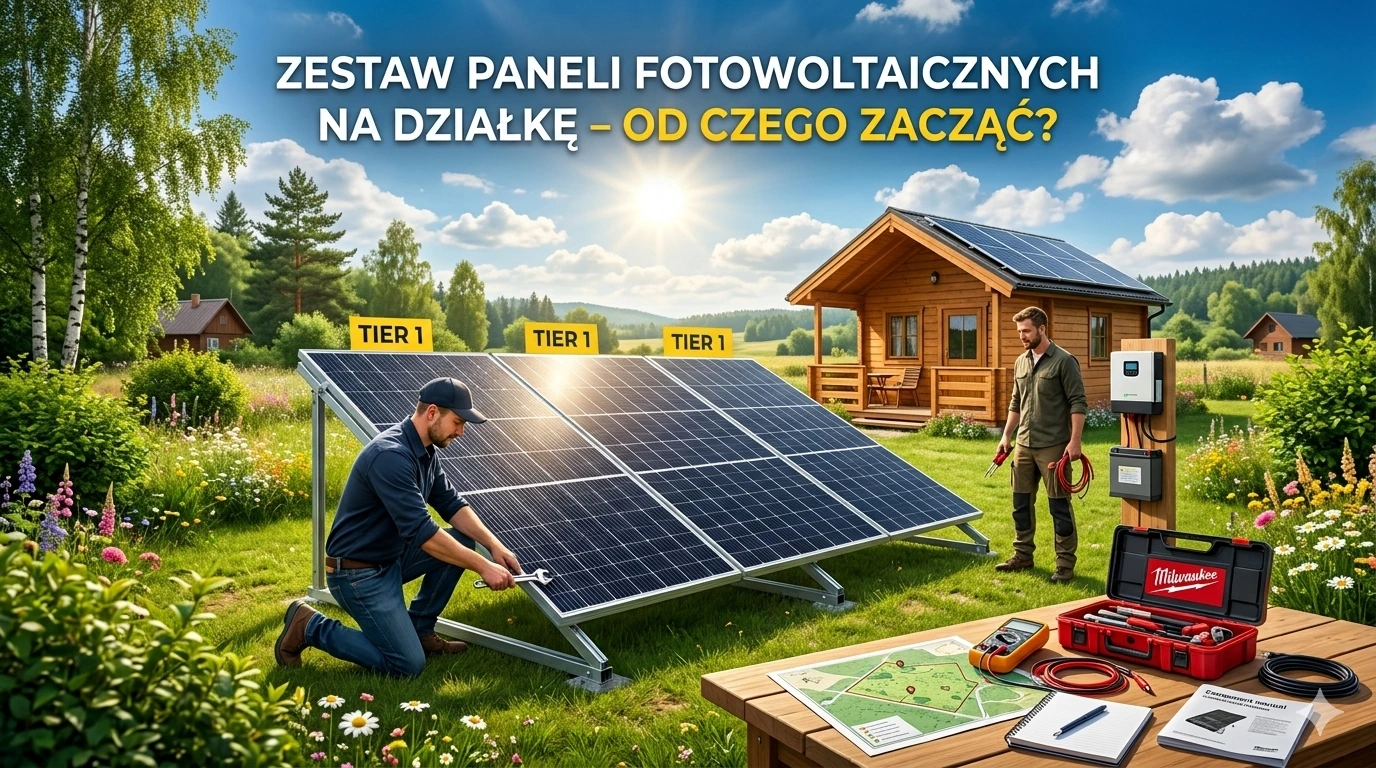 Zestaw paneli fotowoltaicznych na działkę — od czego zacząć?