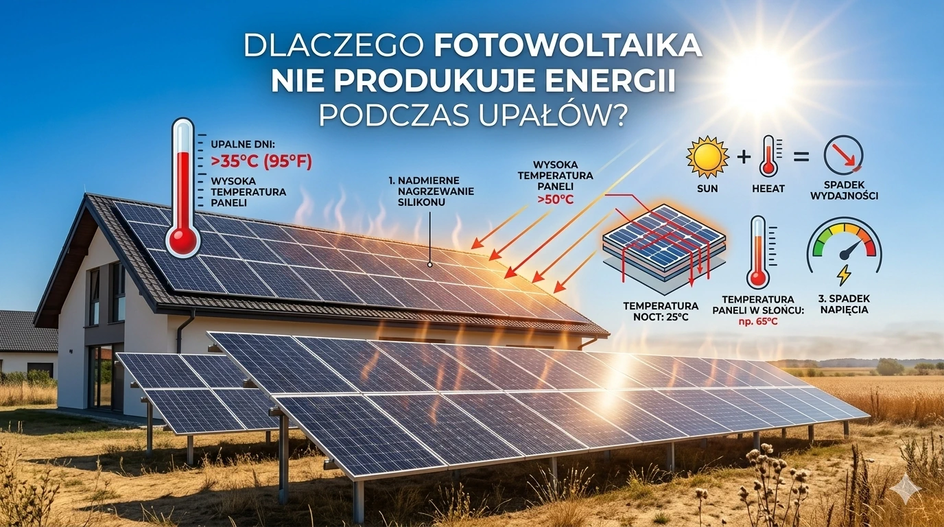 Dlaczego fotowoltaika nie produkuje energii podczas upałów?